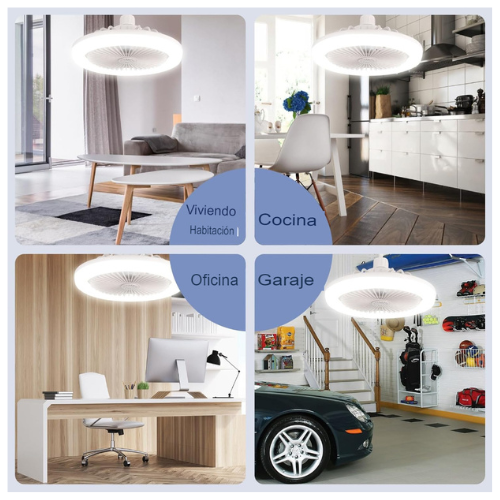Ventilador De Techo Con Luz Led Control